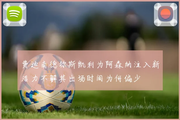 费迪南德称斯凯利为阿森纳注入新活力不解其出场时间为何偏少